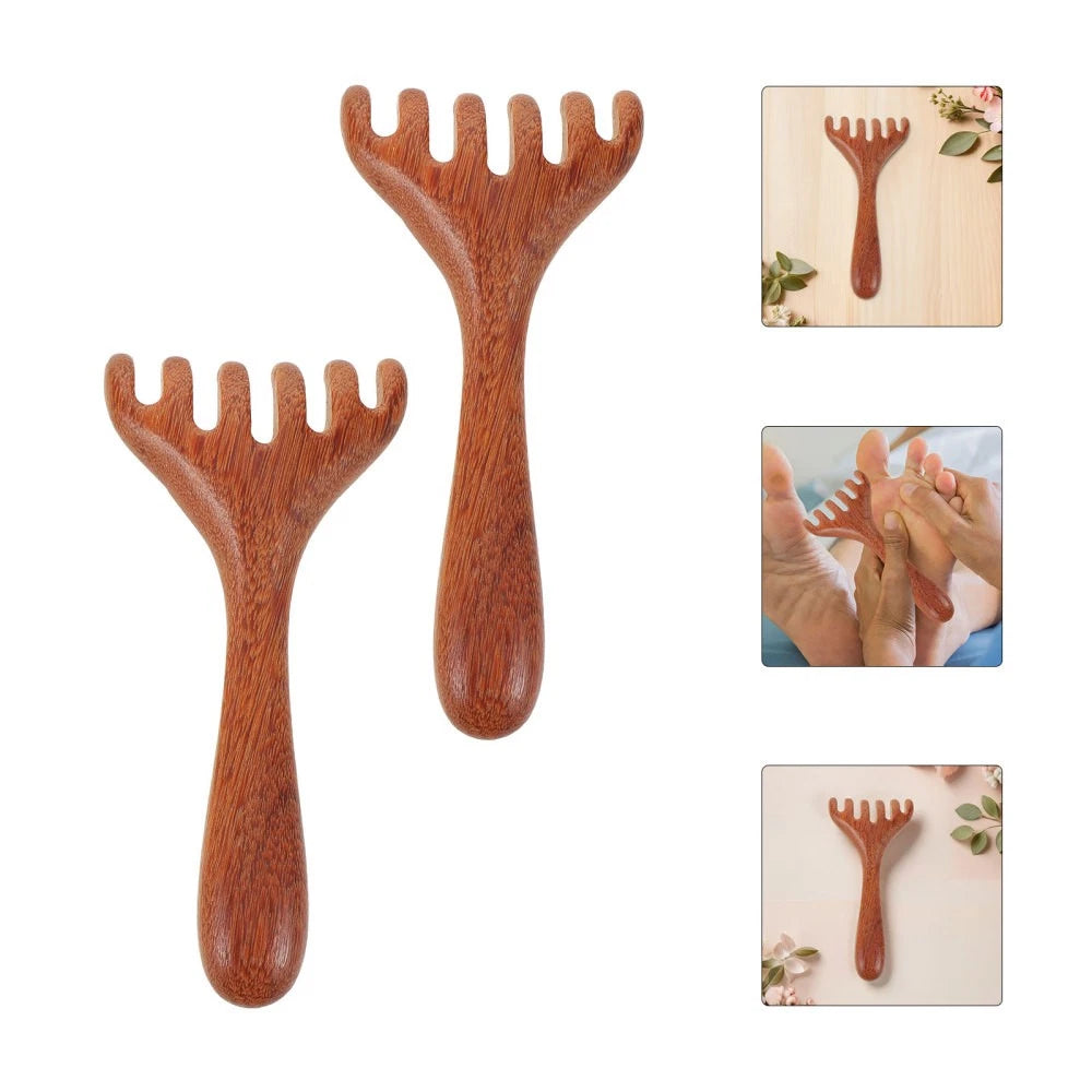 3 Pcs Massage Rake Hair Comb Manual Scalp Massagers Back Scratcher