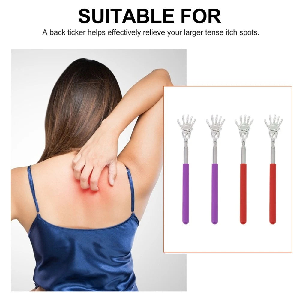 4 Pcs Massage Scratcher Child Telescoping Portable Extendable Back