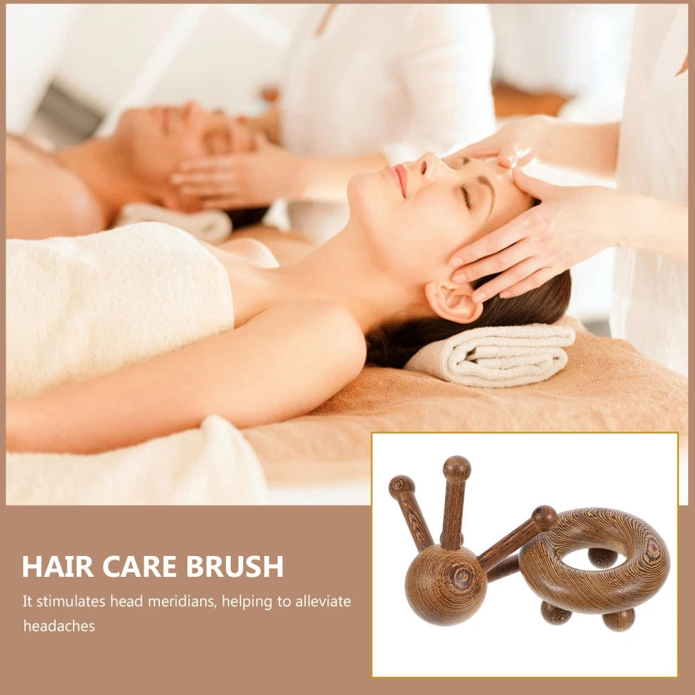 2 Pcs Massage Tools Man Back Scratcher Extendable Bamboo Scalp Massager