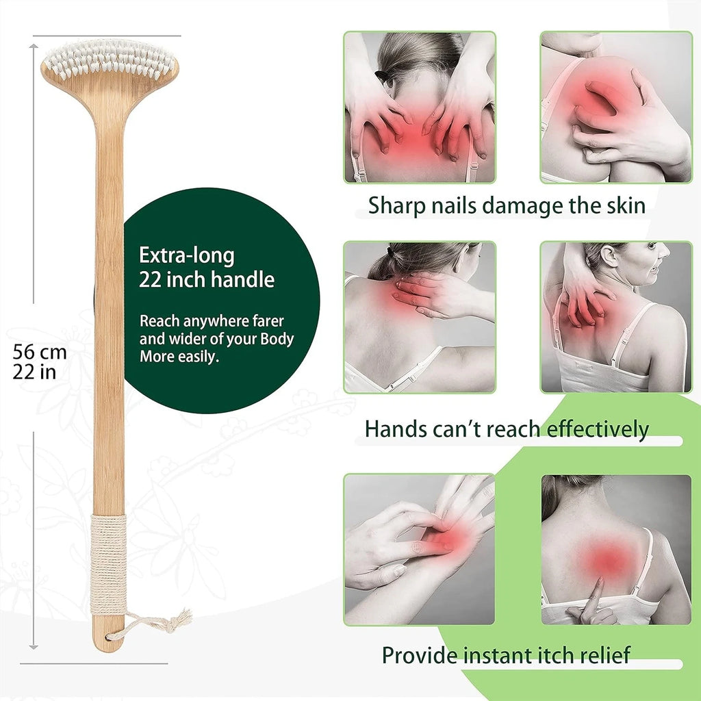 Comfort Grip 22-Inch Bamboo Back Scratcher - Ideal Gift for Seniors & Loved Ones