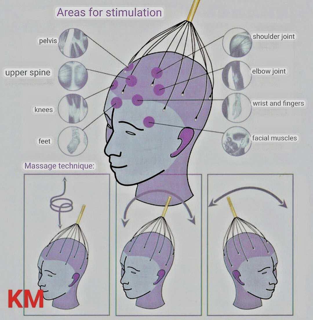 HEAD SCALP MASSAGER NECK MASSAGE  SCRATCHER FOR RELAXING