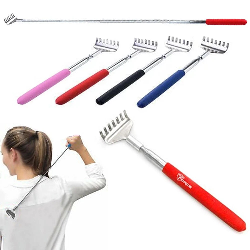 2Pc Telescoping Back Scratcher Extendable Metal Telescopic Massager Extends up t