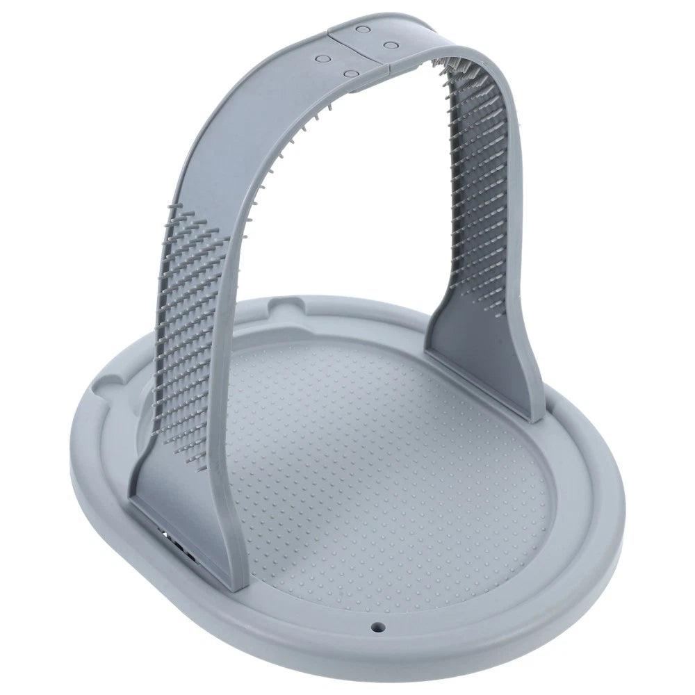Self Grooming Cat Arch Arched Wool Rubbing Device Pet Massager Scratcher Brush