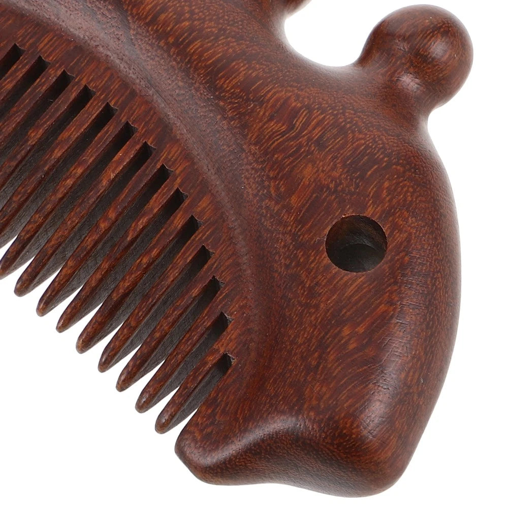 Men and Women Travel Guasha Massage Head Scratcher Massager Sandalwood Comb