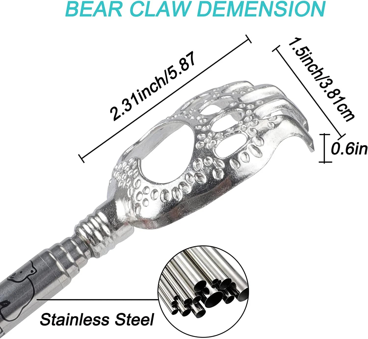 Bear Claw Extendable Back Scratcher for Men Women, Mothers Day Gifts for Mom, St
