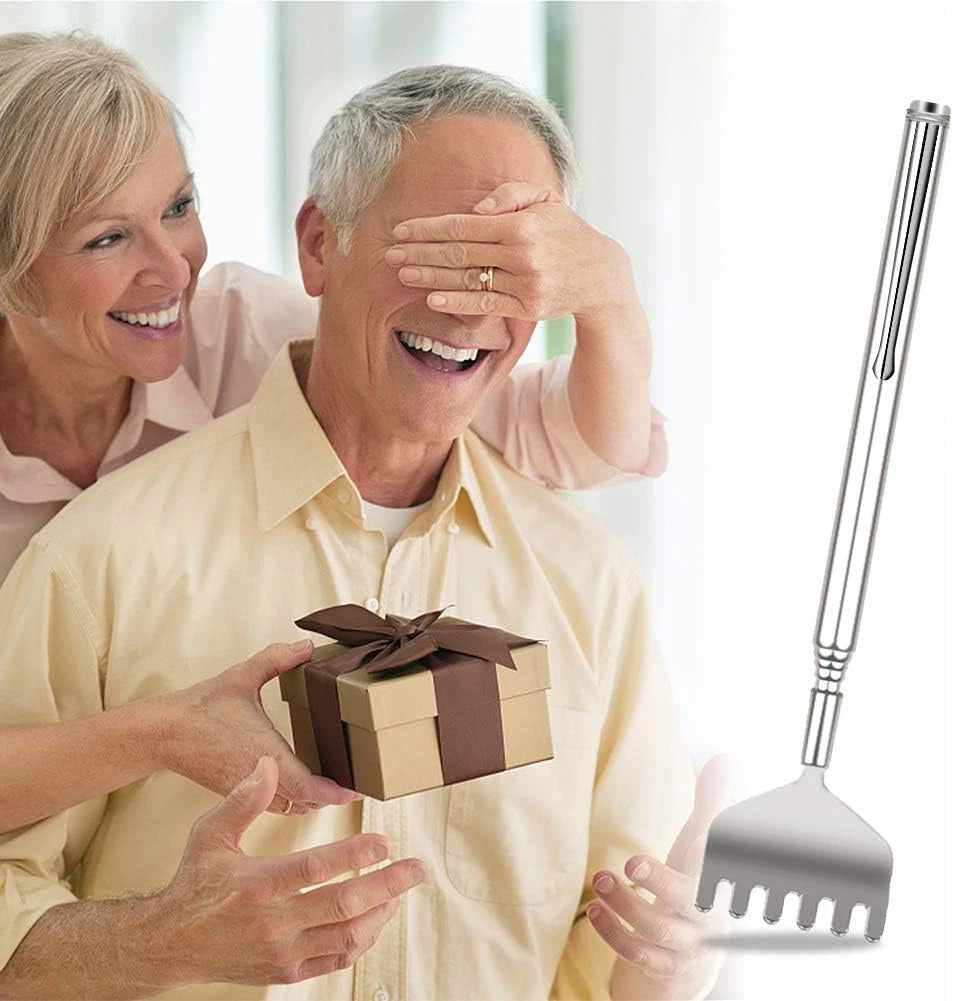 Extendable Back Scratcher for Men -  3 Pack Portable Telescopic Metal Back Scrat