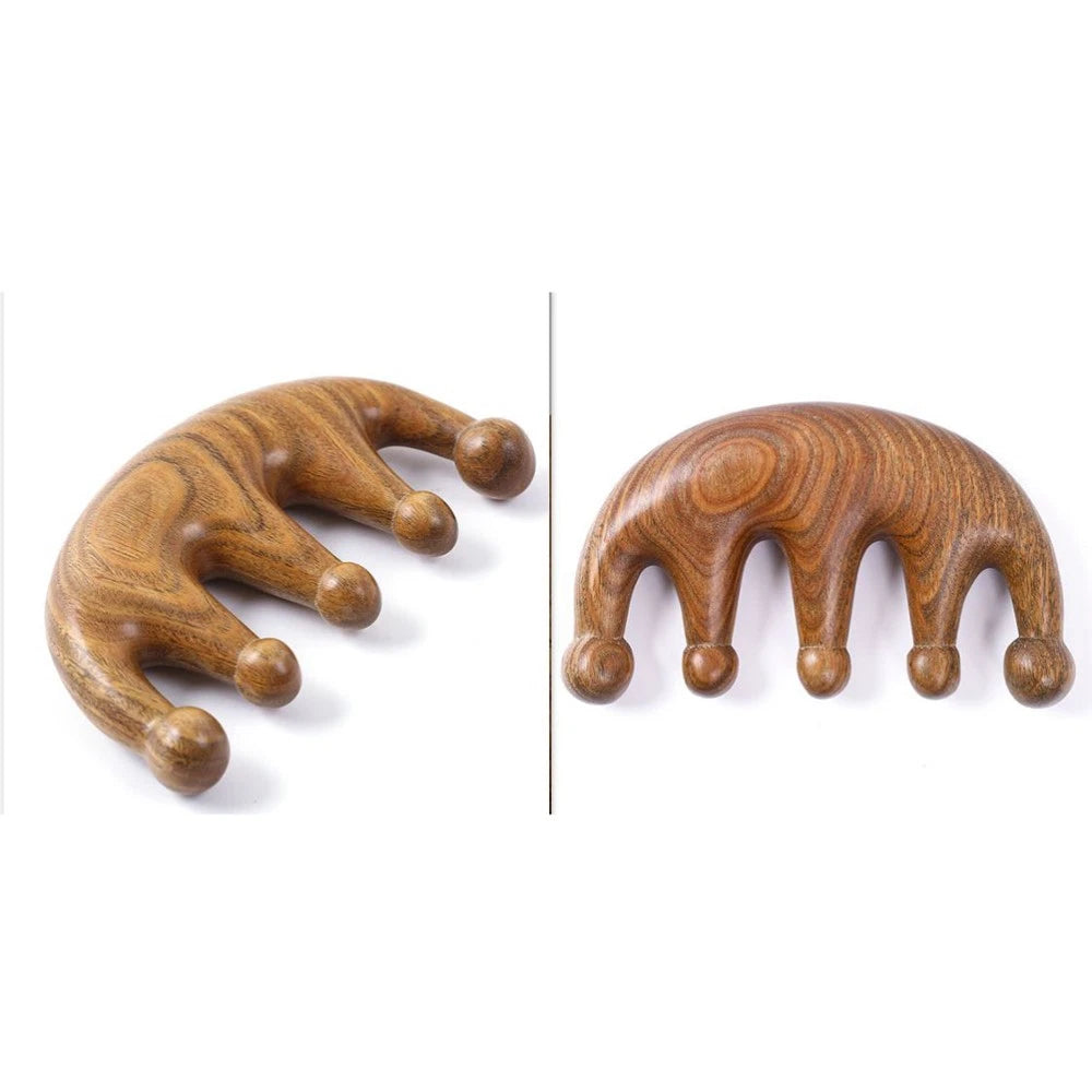Massage Comb Anti-static Scalp Scratcher Sandalwood Hair Massager