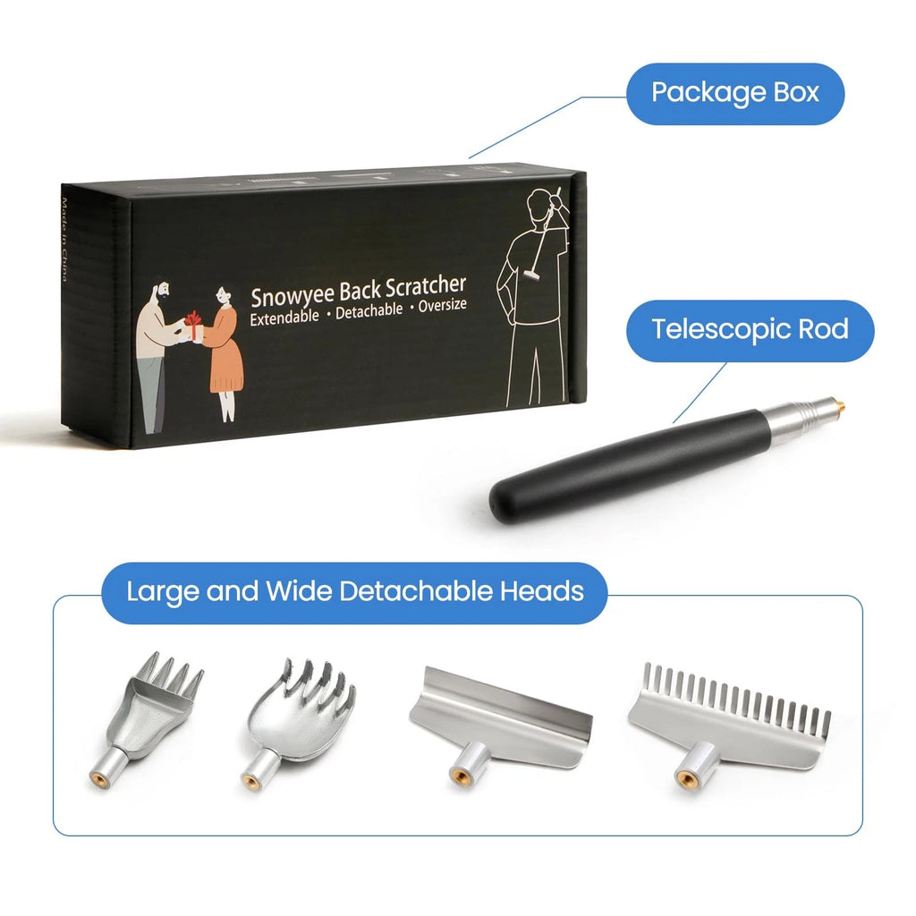 Oversized Back Scratcher Detachable Backscratchers Extendable with Extra Larg...