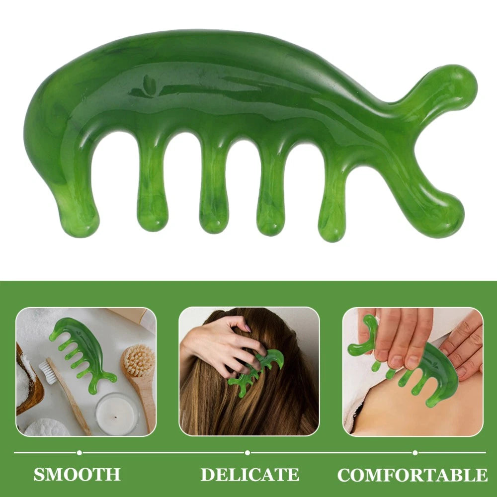 2 Pcs Scalp Massage Comb Hair Care Masssage Head Scratcher Massager
