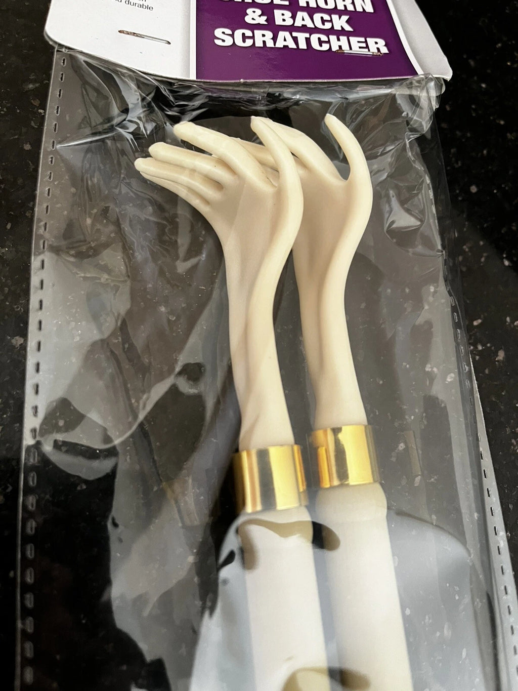 Hand Shape Back Scratcher and Shoe Horn - Long Reach - Pack Of 2