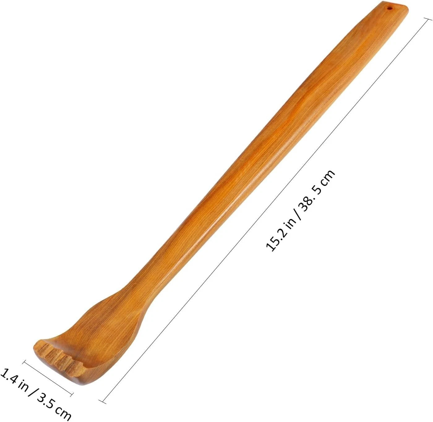 Wooden Back Scratcher Massage Stick with Hook Rope, Handheld Scratching Massage