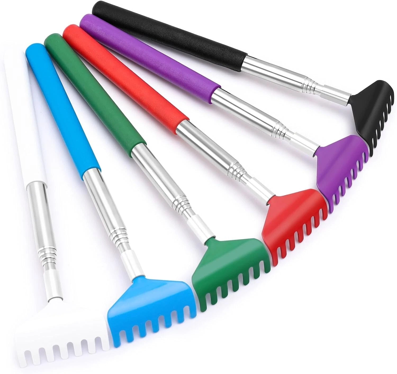6 Pack Back Scratcher Gifts for Men Women, Stocking Stuffers White Elephant G...