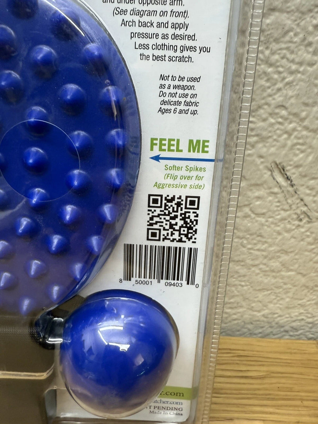 Cactus Back Scratcher Satisfy Your Itch Blue Instant Relief From Prickly Back