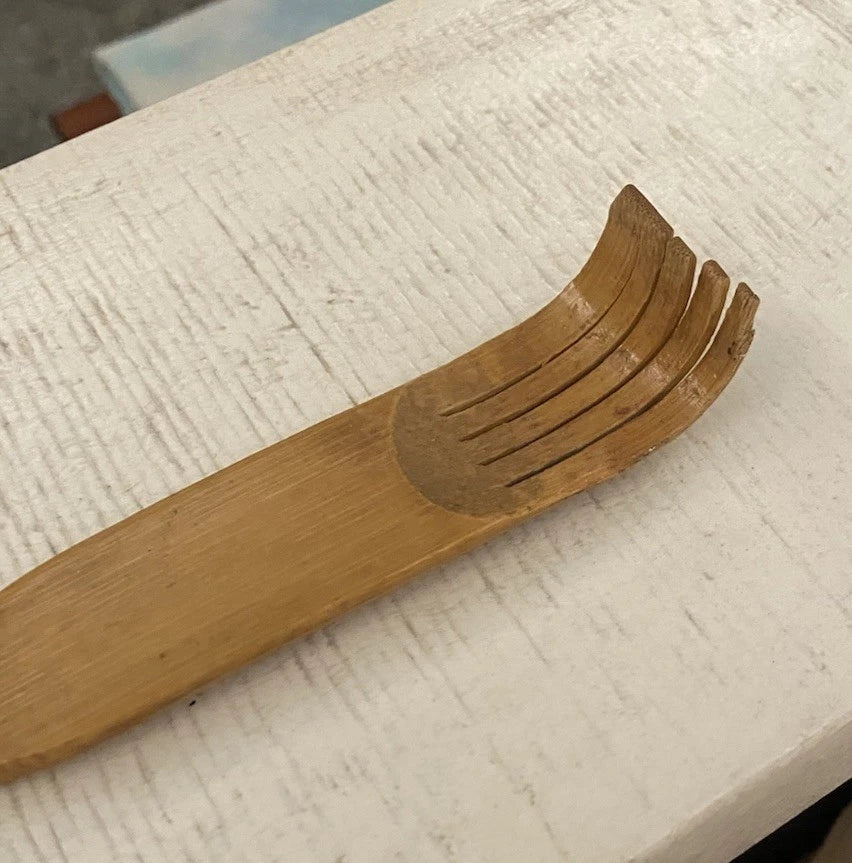 Vintage  Bamboo Back Scratchers  With Nail Hole for hanging 17"