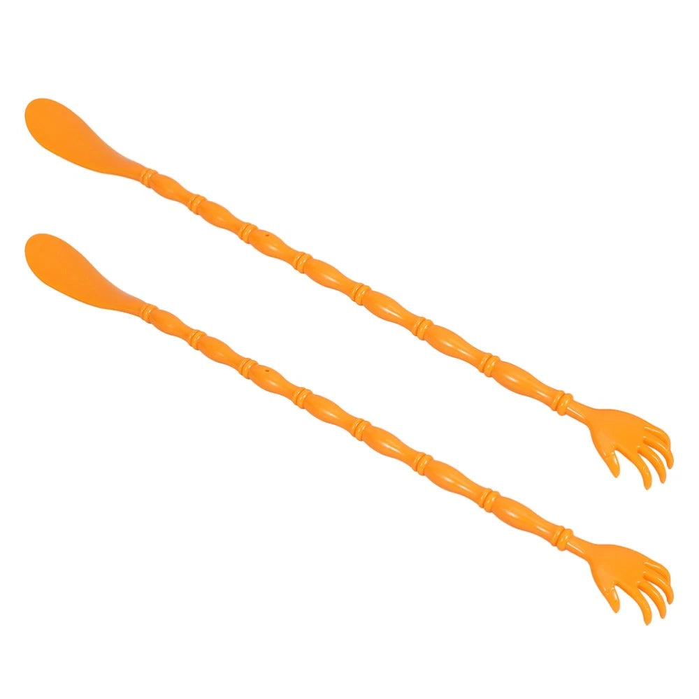 2 Pcs Itchy Claw Shoe Horn Back Scratcher and Tool Body Massager
