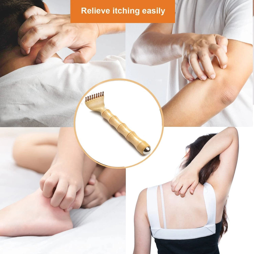 Back Scratcher Telescoping Portable Extendable Bamboo Backscratcher for Men f...