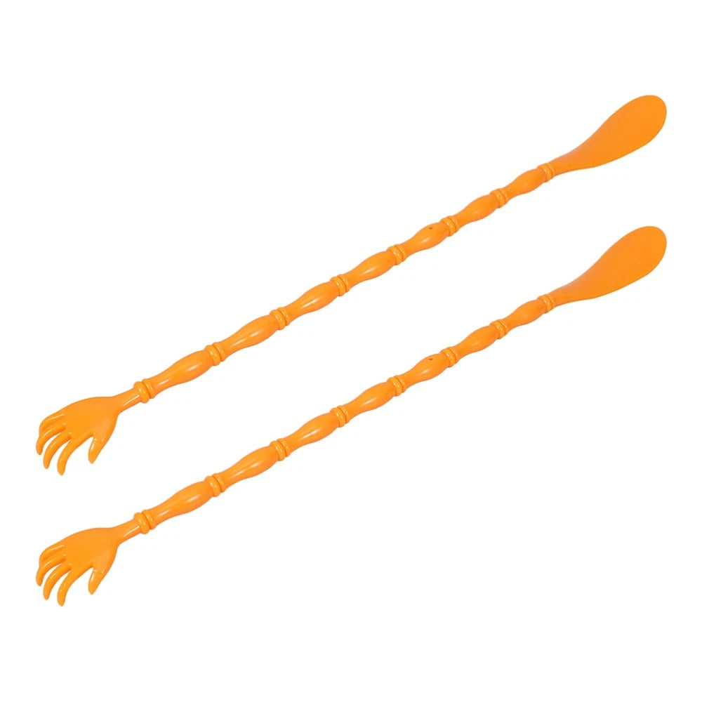 2 Pcs Itchy Claw Shoe Horn Back Scratcher and Tool Body Massager