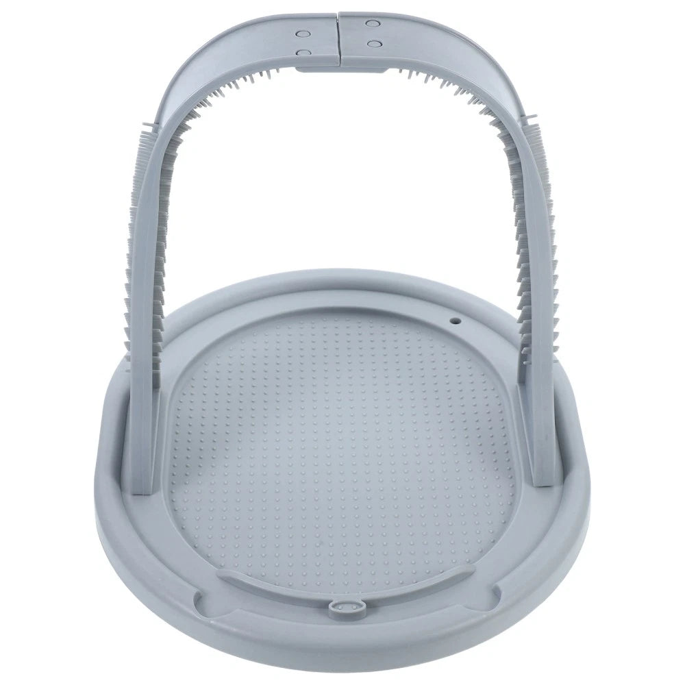 Arched Wool Rubbing Device Cat Self Grooming Scratcher Massager for Cats
