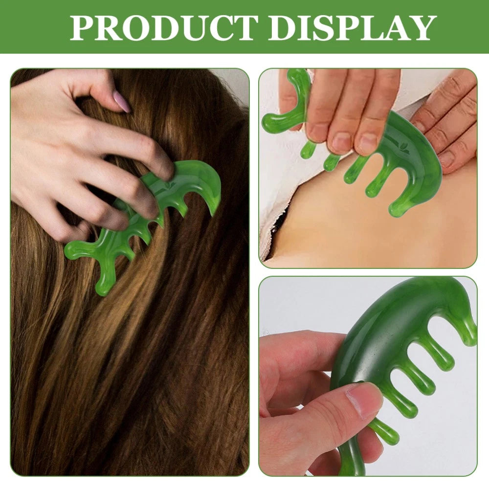 2 Pcs Scalp Massage Comb Hair Care Masssage Head Scratcher Massager