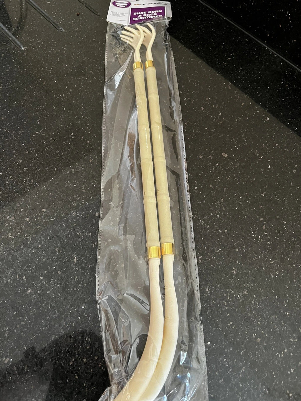 Hand Shape Back Scratcher and Shoe Horn - Long Reach - Pack Of 2
