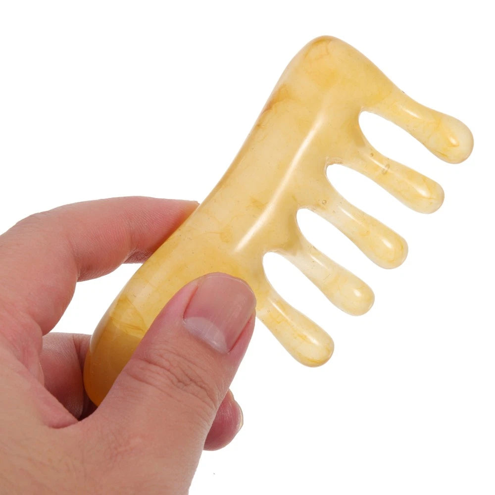 2 Pcs Scalp Massage Tools Scraping Comb Handheld Scratcher Father Face Massager