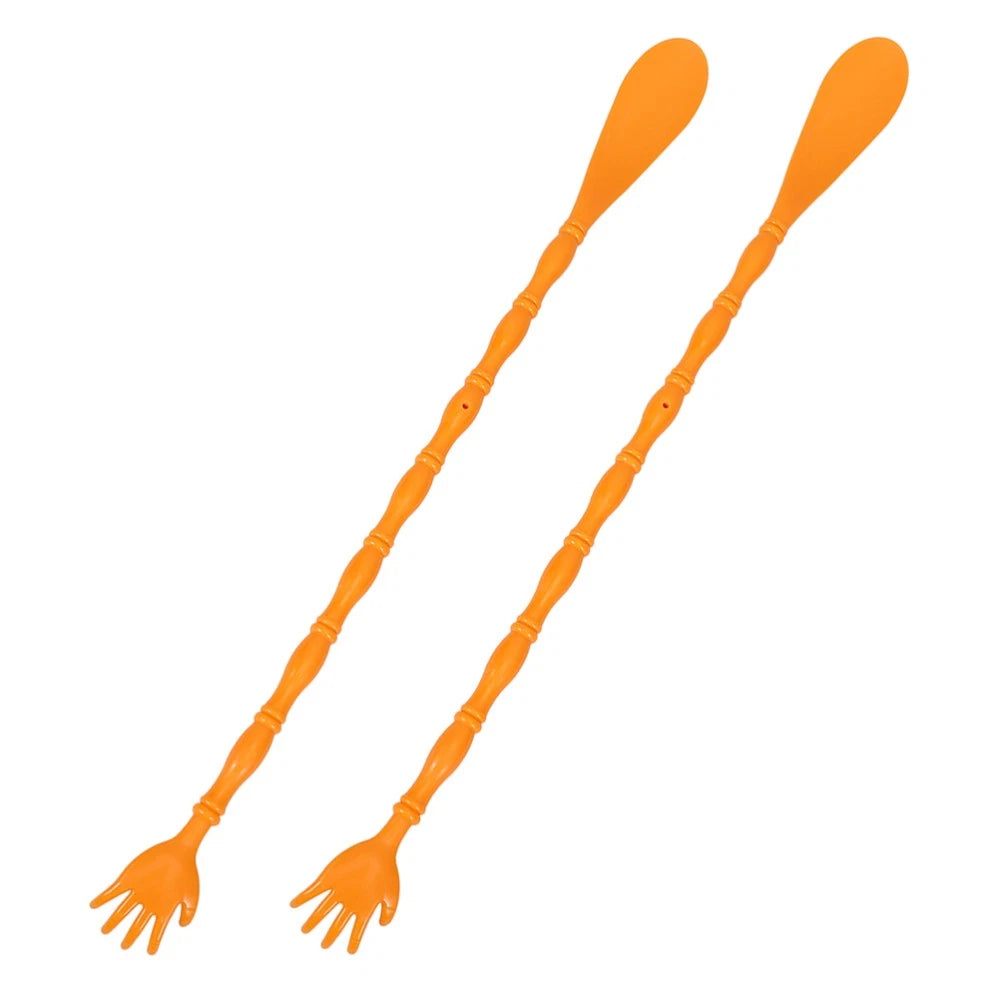 2 Pcs Itchy Claw Shoe Horn Back Scratcher and Tool Body Massager