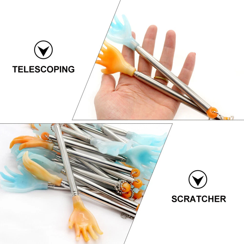 3 Pcs Back Grabber Elderly Scratcher Tool Extendable Massaging Tools