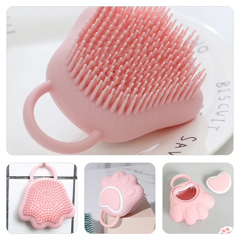 3 Count Silicone Shampoo Brush Child Baby Scalp Scratcher Massager Comb