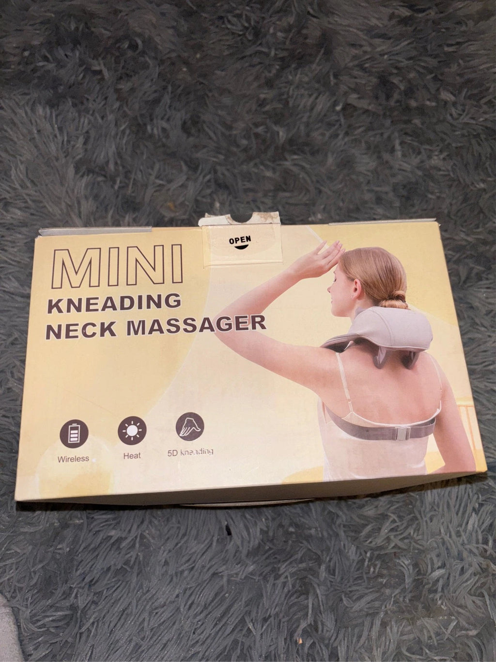 SORELAX Mini Shiatsu Neck Massager, Shoulder Massager with Heat for Pain Relier
