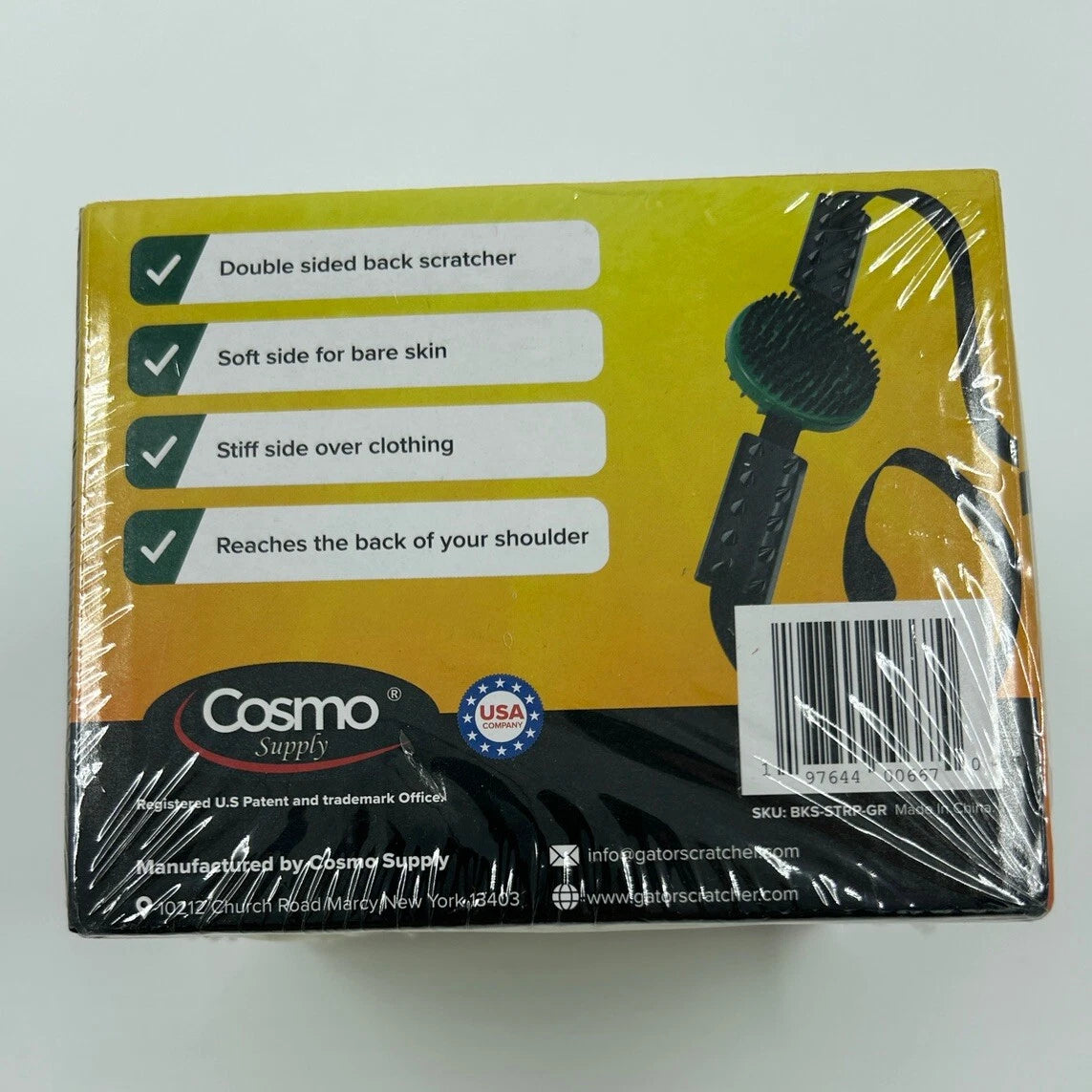 Gator Back Scratcher Cosmo Supply Double Sided Great Mobility Impaired
