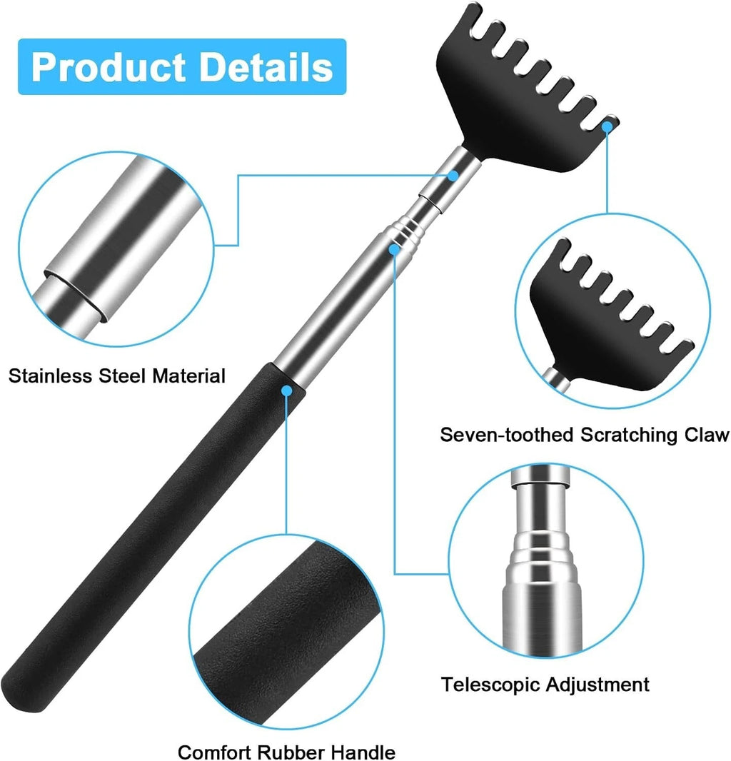 6 Pack Back Scratcher Gifts for Men Women, Stocking Stuffers White Elephant G...