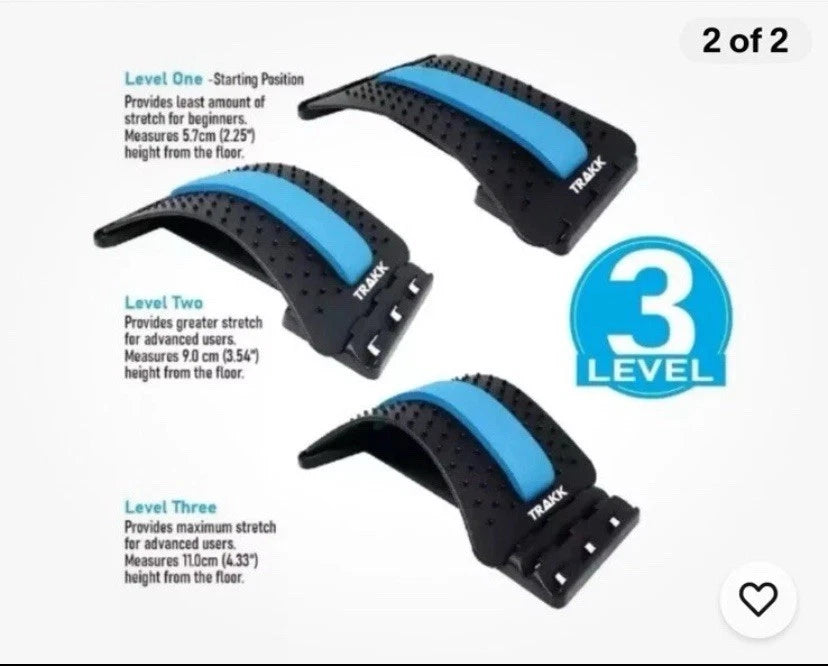Trakk Back Stretcher: Multi-Level Back Stretching Device Massager