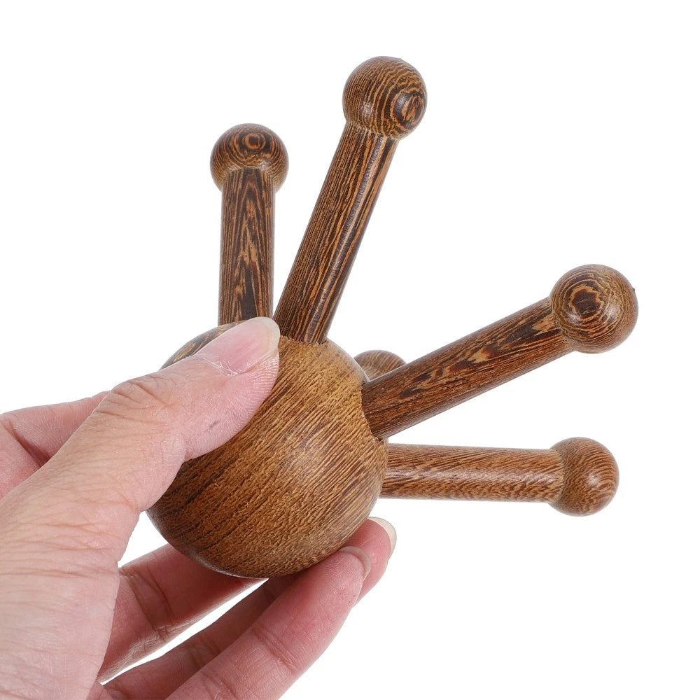 2 Pcs Massage Tools Man Back Scratcher Extendable Bamboo Scalp Massager