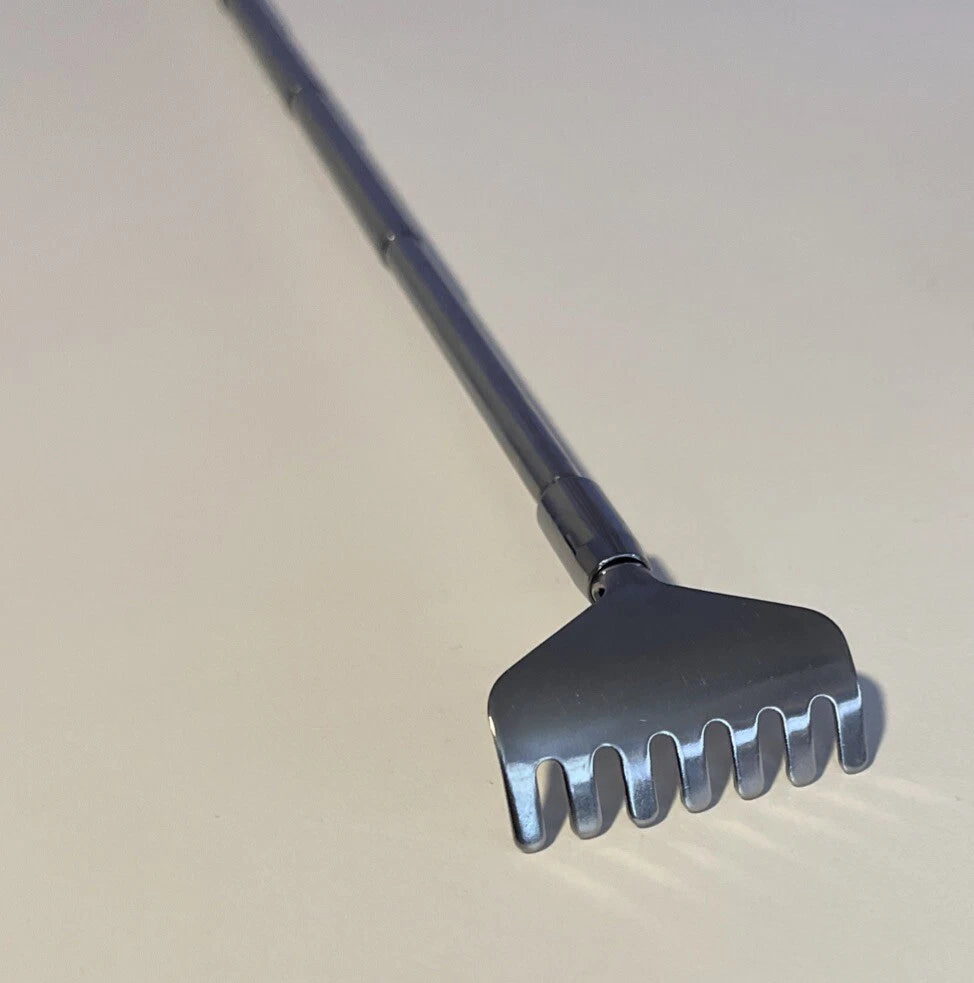 Telescopic Back Scratcher – Extends 6 5/8" to 19 1/2" Compact & Lightweight