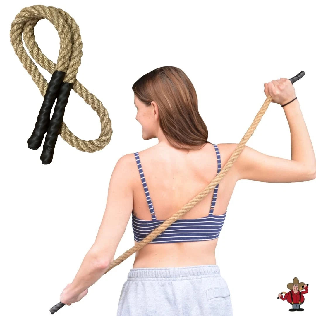 XXL Back Scratcher - Back Scratcher with Premium Hemp Rope, Scratch Relief fo...