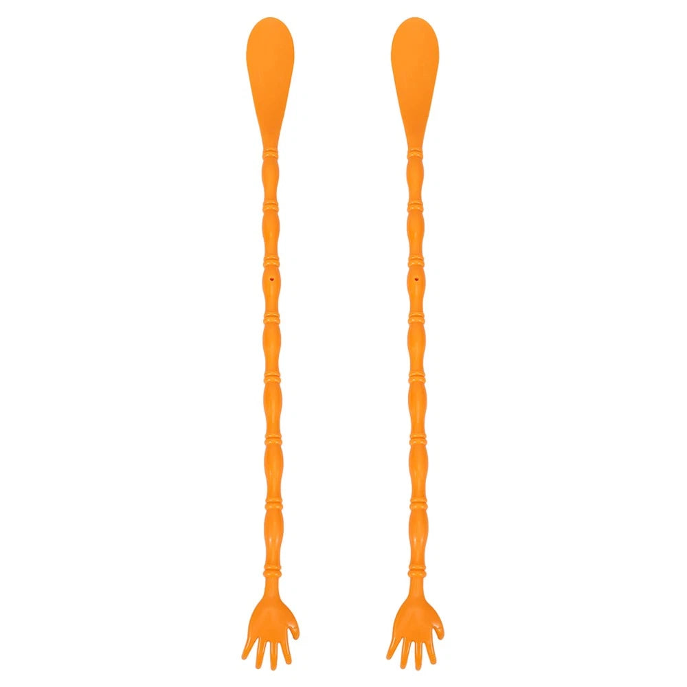 2 Pcs Itchy Claw Shoe Horn Back Scratcher and Tool Body Massager
