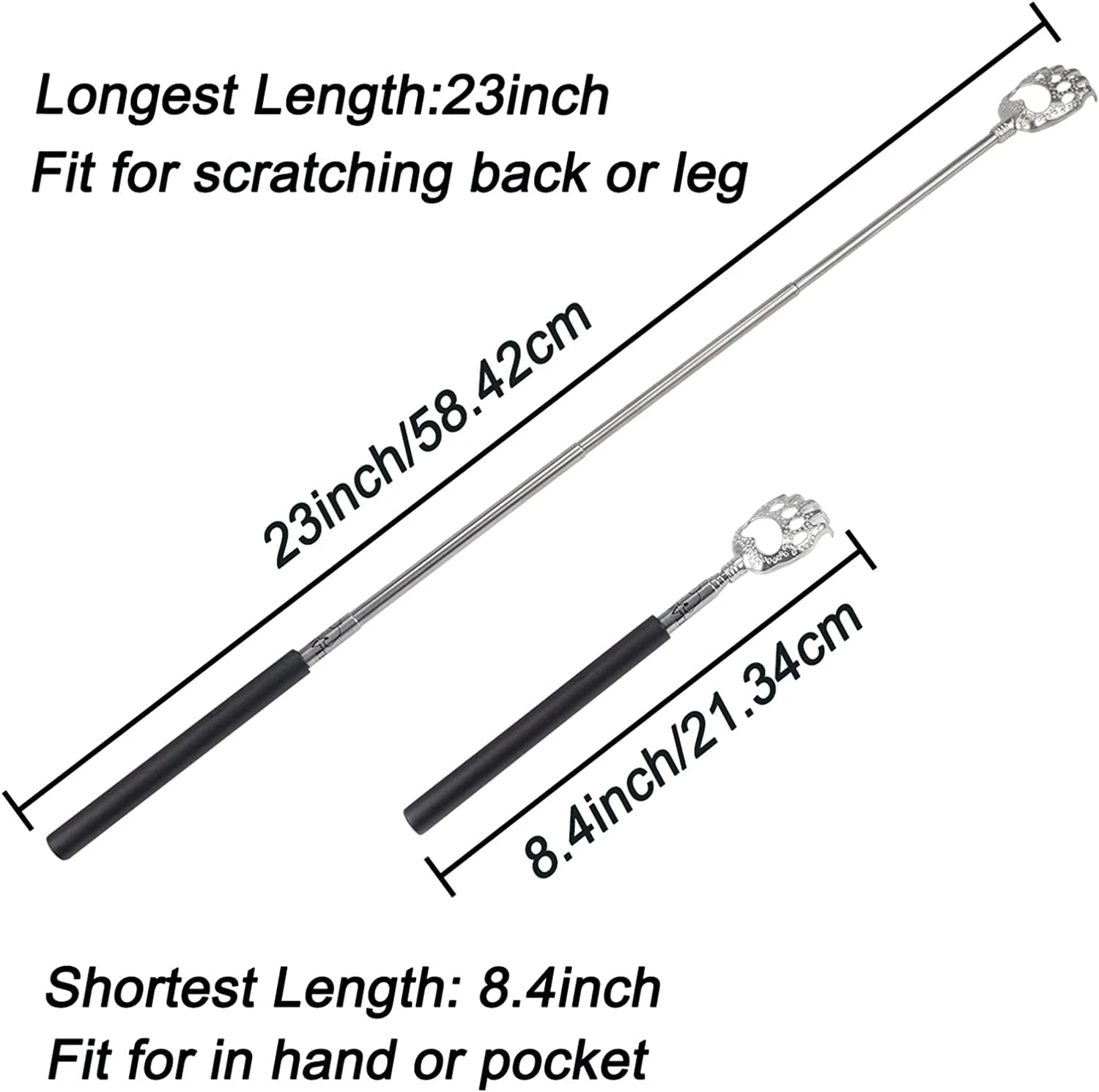 Bear Claw Extendable Back Scratcher for Men Women, Mothers Day Gifts for Mom, St