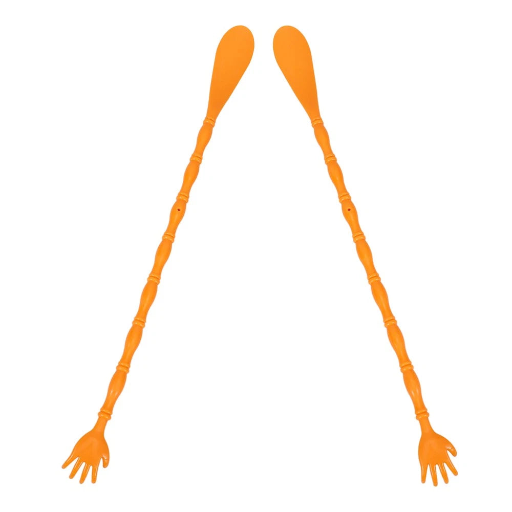 2 Pcs Itchy Claw Shoe Horn Back Scratcher and Tool Body Massager