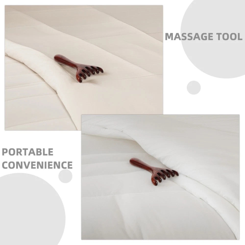 2 Pcs Meridian Dredging Rake Scalp Scratcher Tool Foot Massager Comb