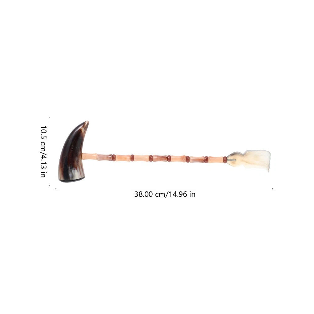 Itchy Horns Back Knock Massage Tool Extendable Scratcher Body Massager Hammer