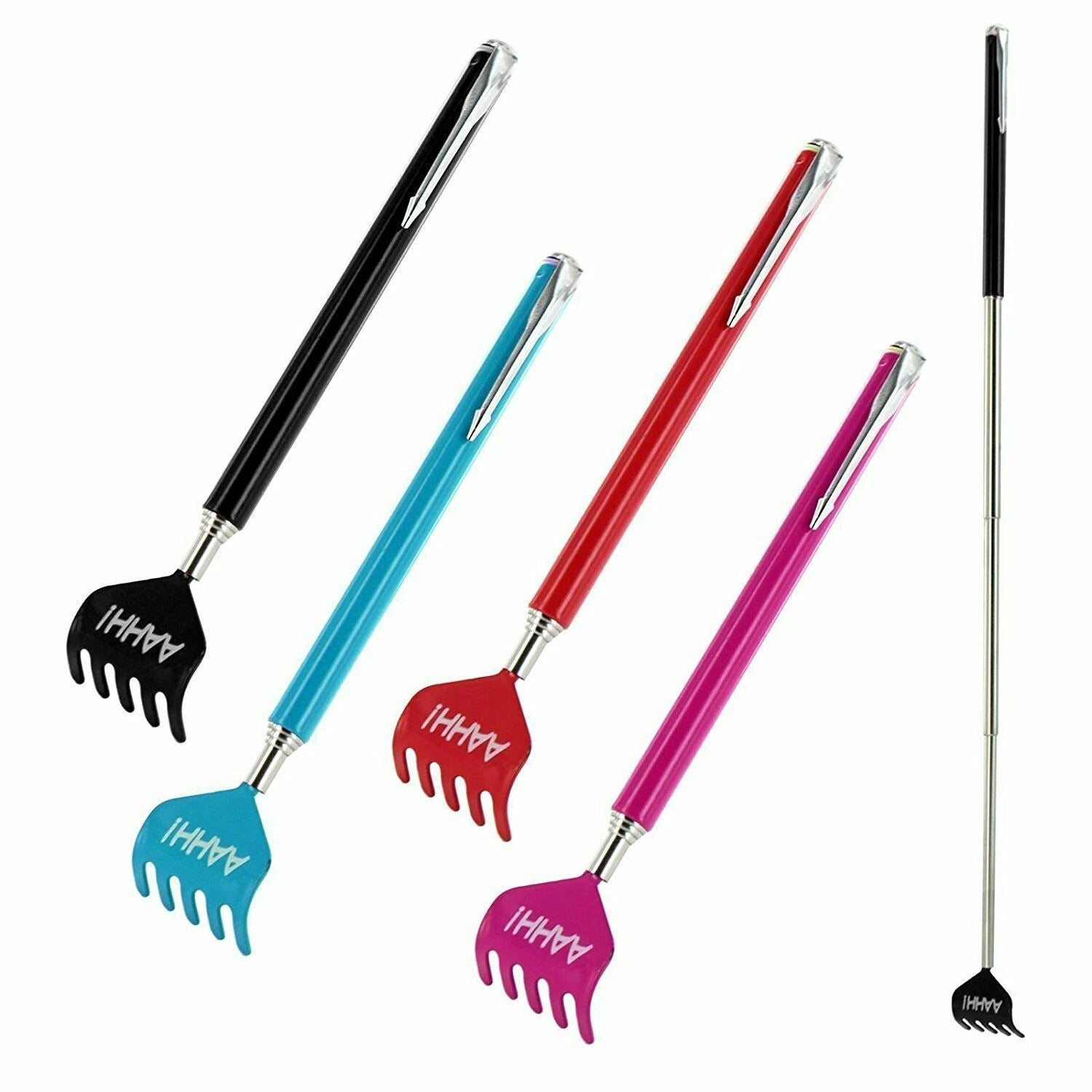 Telescopic Extendable Back Scratcher Itch Handy Random Colour Portable Pocket