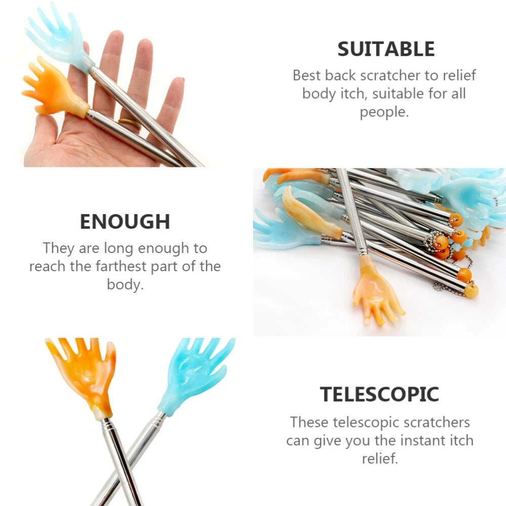 3 Pcs Back Grabber Elderly Scratcher Tool Extendable Massaging Tools