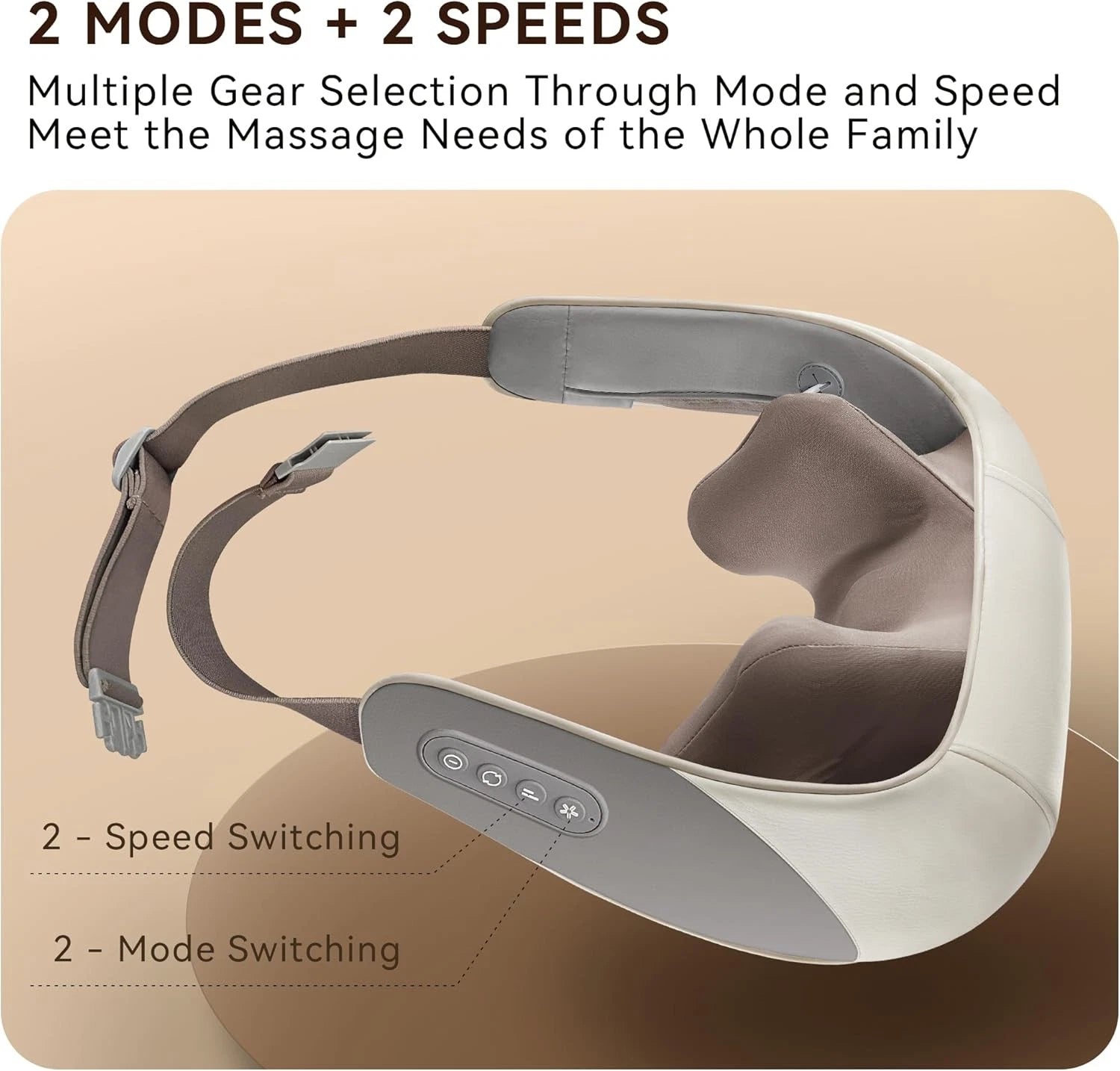 SORELAX Mini Shiatsu Neck Massager, Shoulder Massager with Heat for Pain Relier