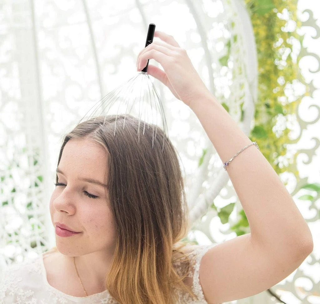 USAGA 36 Fingers Head Massager Scalp Scratcher for Black