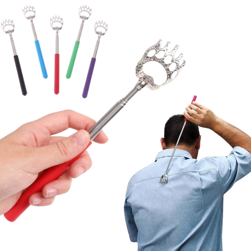 BEAR CLAW BACK SCRATCHER METAL EXTENDING EXTENDABLE MASSAGER PORTABLE TELESCOPIC