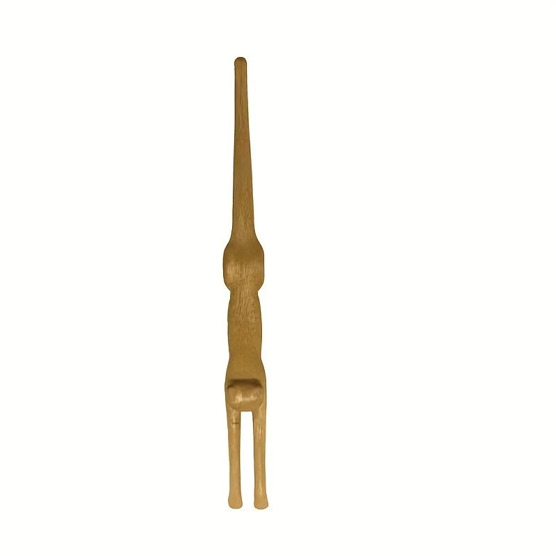 Wooden Cat Shaped Back Scratcher Ideal for Itching Relief Perfect Birthday Gift