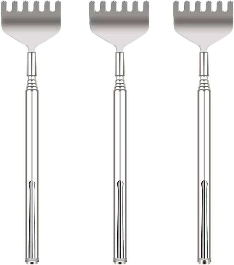 Extendable Back Scratcher for Men -  3 Pack Portable Telescopic Metal Back Scrat