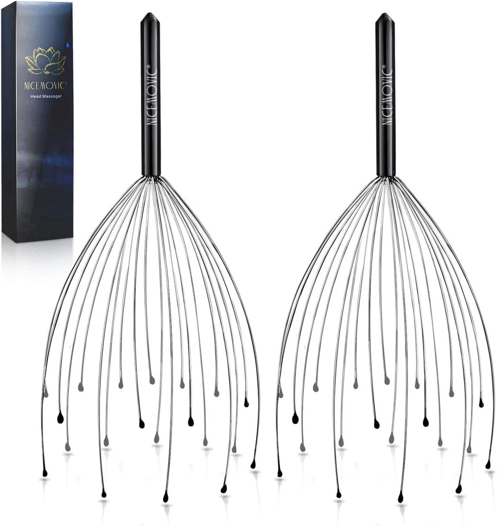2pack Scalp Massager, Head Massager Scratcher Tingler with 20 Fingers, Hair Sc