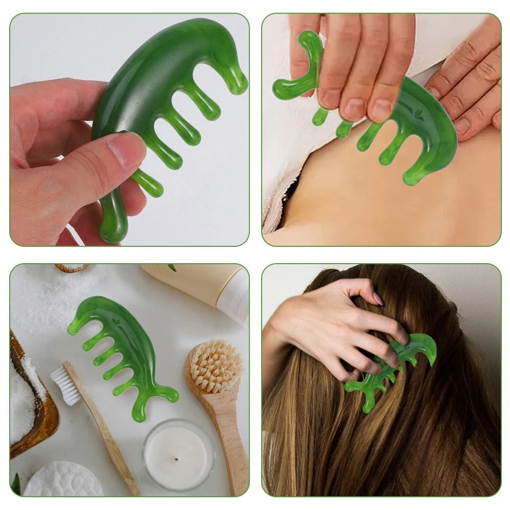 2 Pcs Scalp Massage Comb Hair Care Masssage Head Scratcher Massager