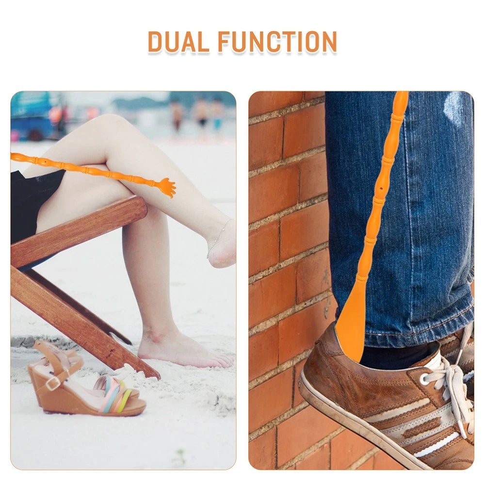 2 Pcs Itchy Claw Shoe Horn Anti Massager Back Scratcher for Women